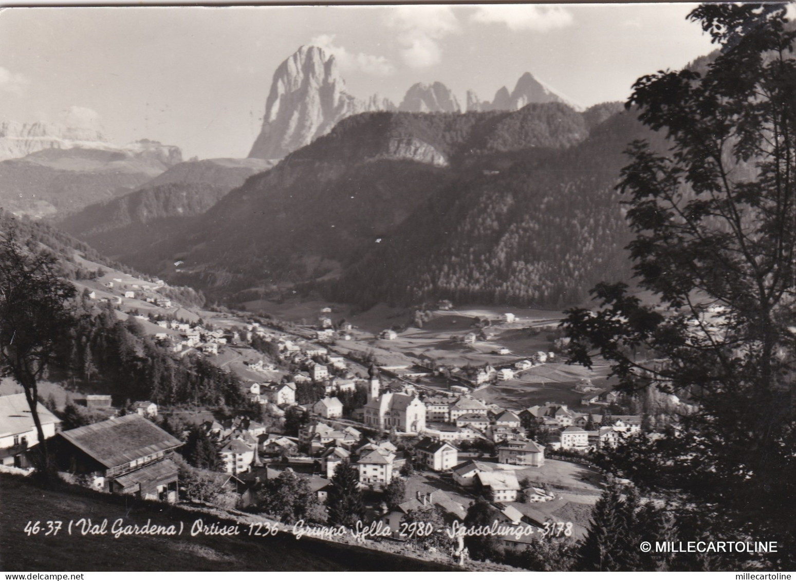 # ORTISEI / St. ULRICH - GRODEN: SELLA E SASSOLUNGO  1958