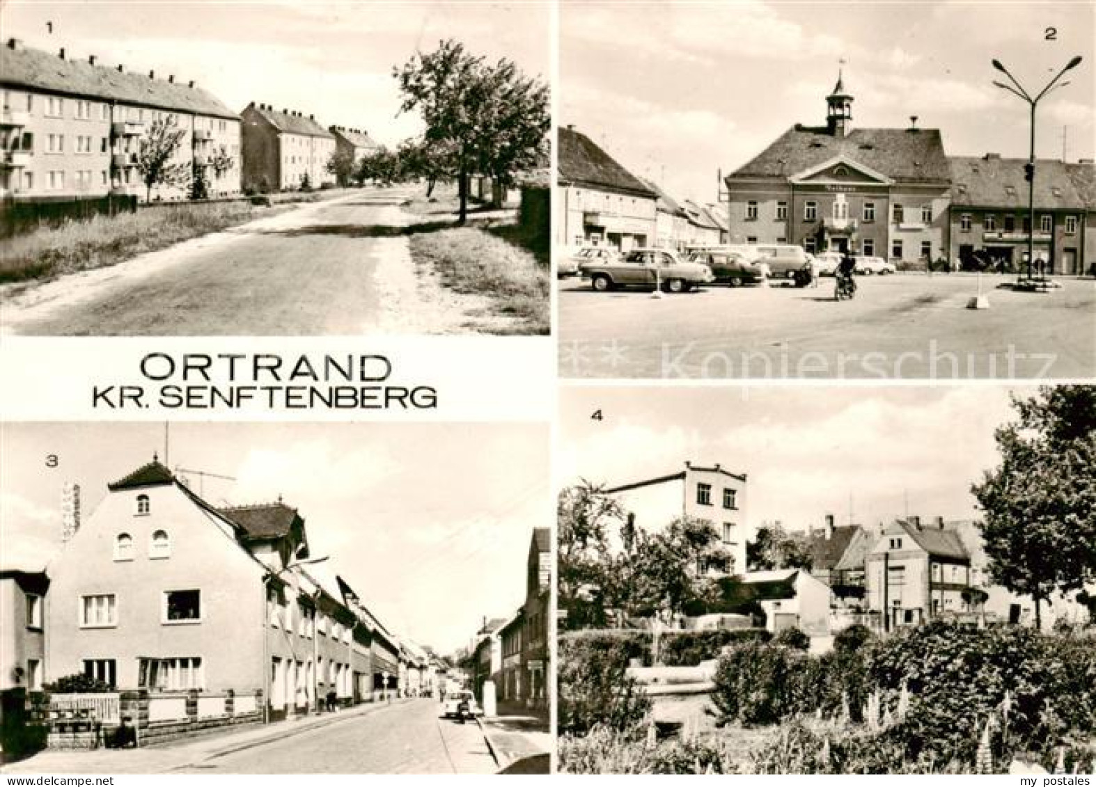 Ortrand Neubauten Altmarkt Rathaus Bahnhofstrasse Platz der Thaelmann Pioniere