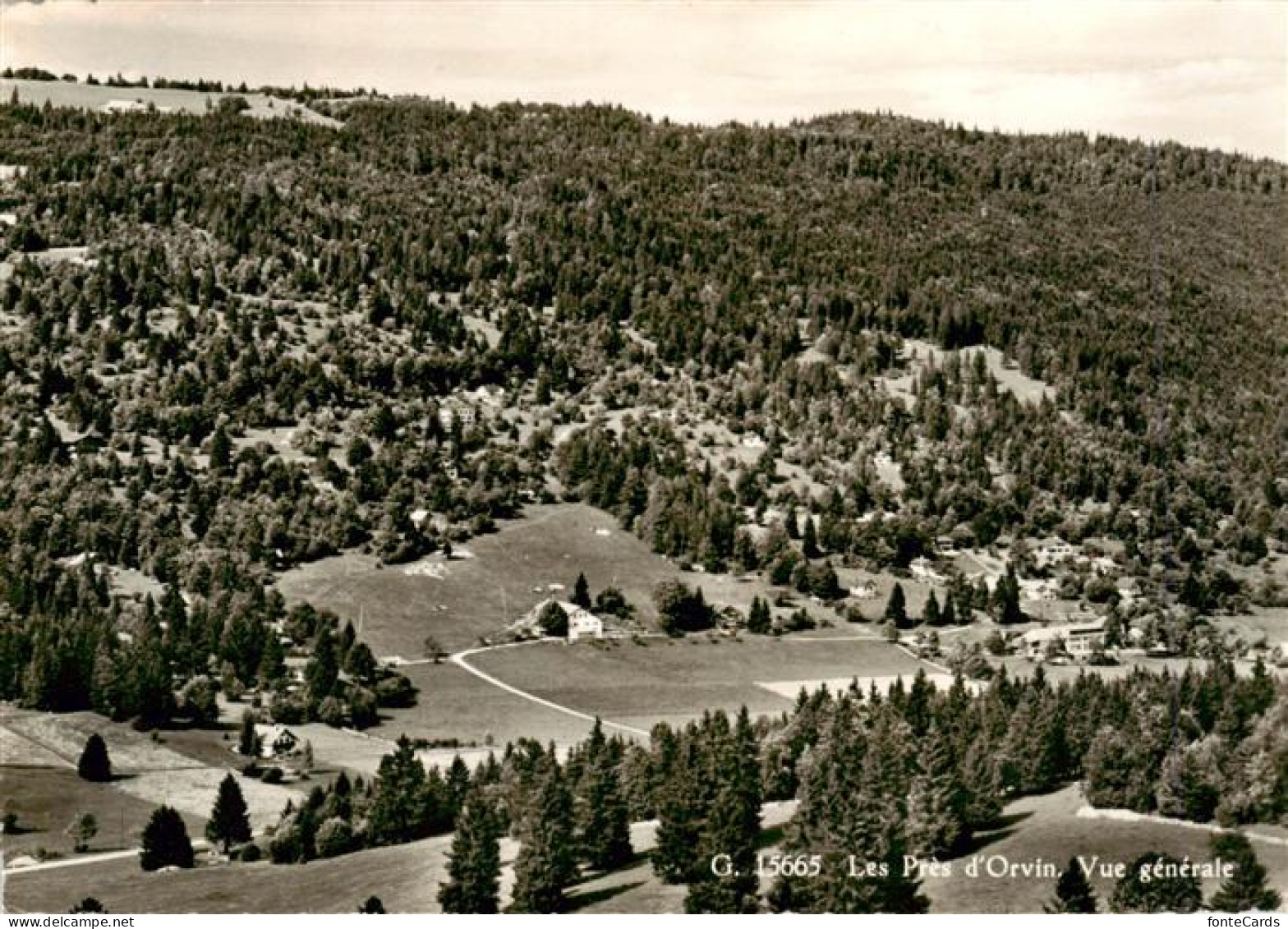 Orvin BE Vue générale aérienne