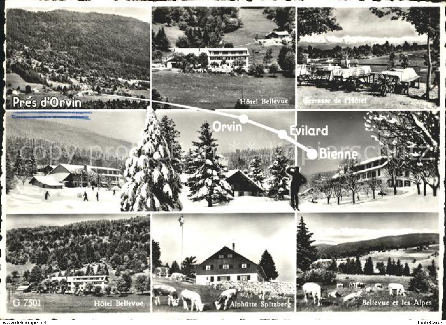 Orvin Bienne Evilard Hotel Bellevue Alphuette Spitzberg