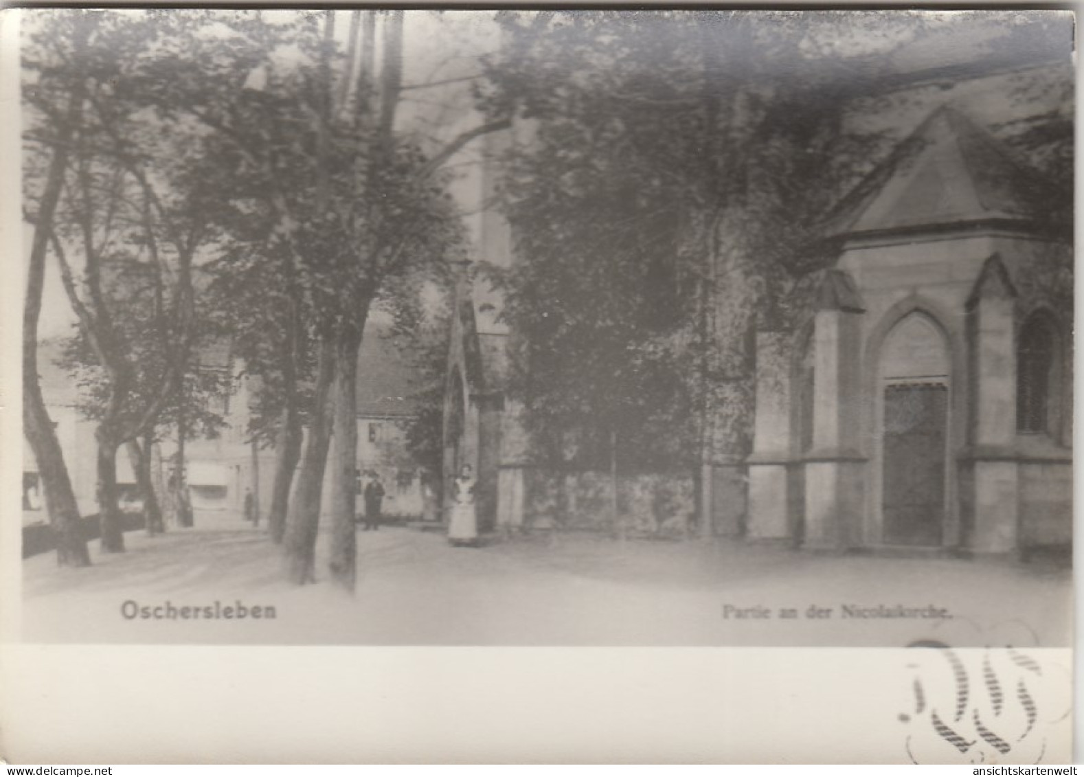 Oschersleben (Bode), Partie an der Nicolaikirche ngl #G5645