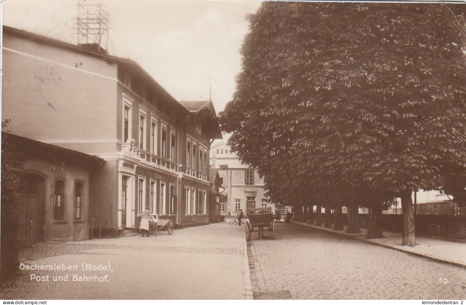 Oschersleben (Bode) - Post und Bahnhof