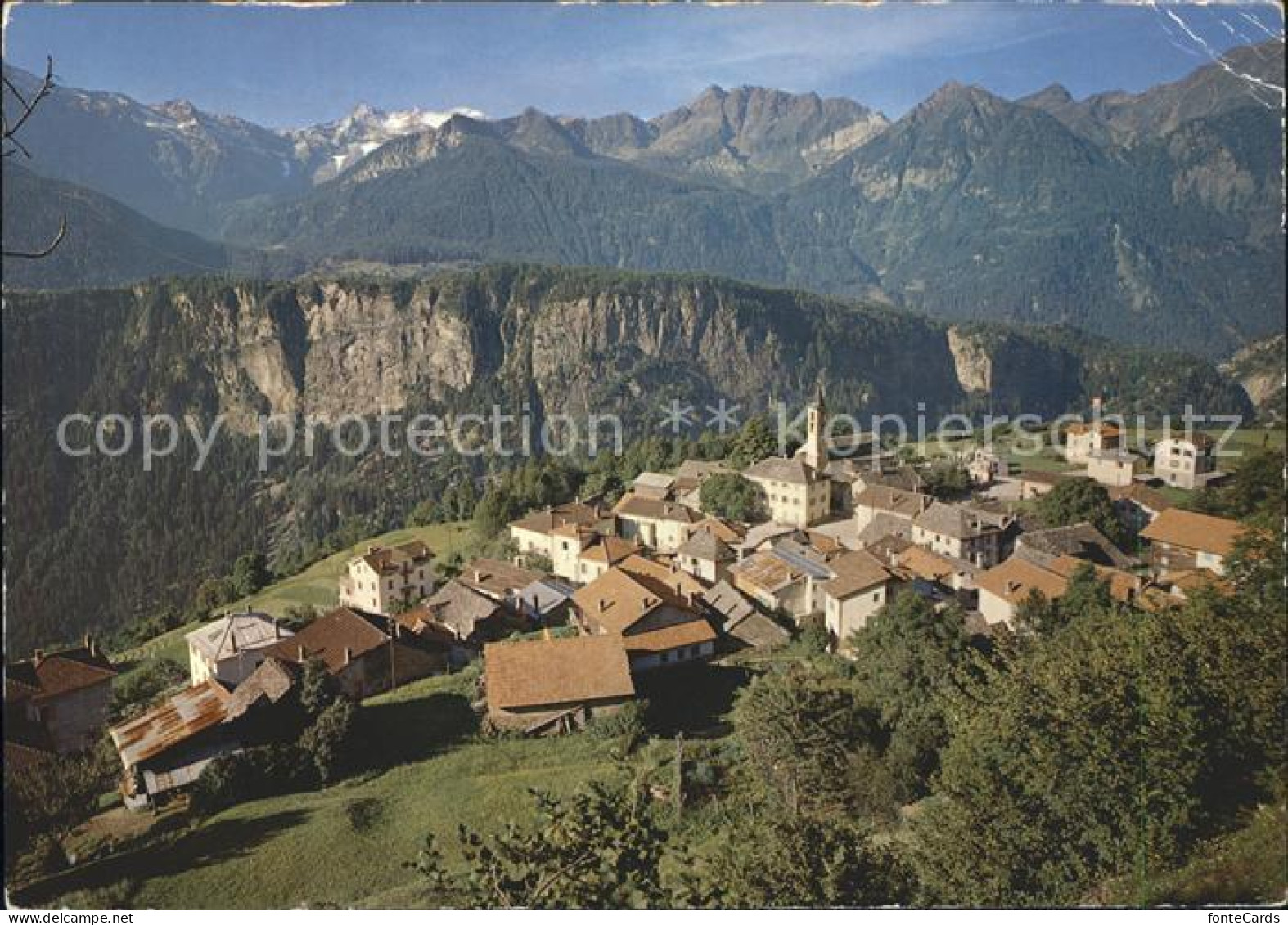 Osco Leventina Panorama con Campo Tencia