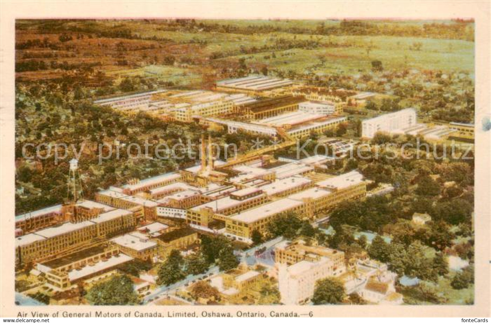 Oshawa Air view of Generale Motors of Canada Limite