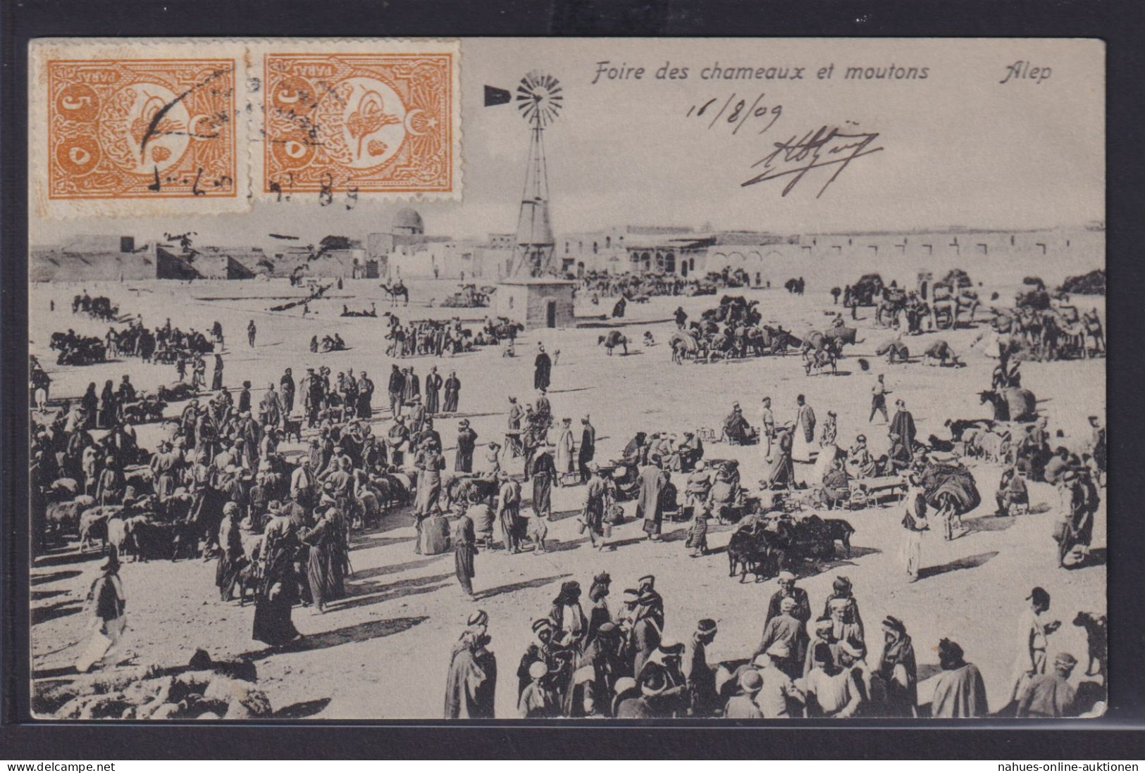 Osmanisches Reich Türkei Ansichtskarte Aleppo Syrien nach Paris