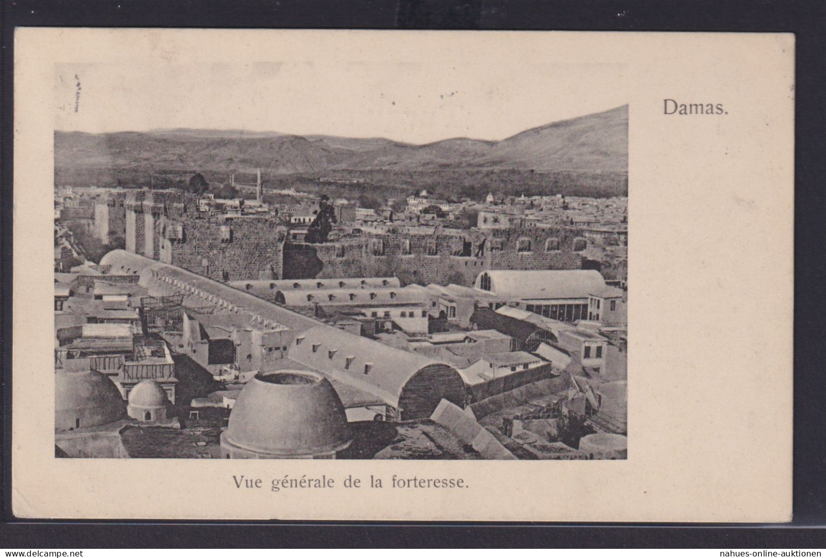 Osmanisches Reich Türkei Ansichtskarte Damaskus Syrien nach Paris Frankreich