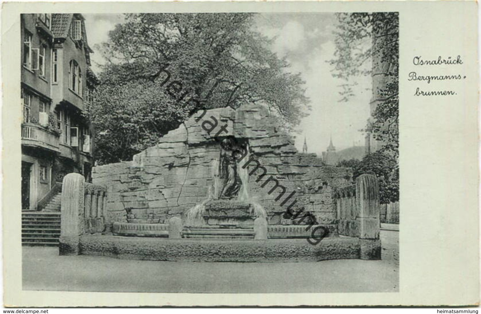 Osnabrück - Bergmannsbrunnen - gel. 1939