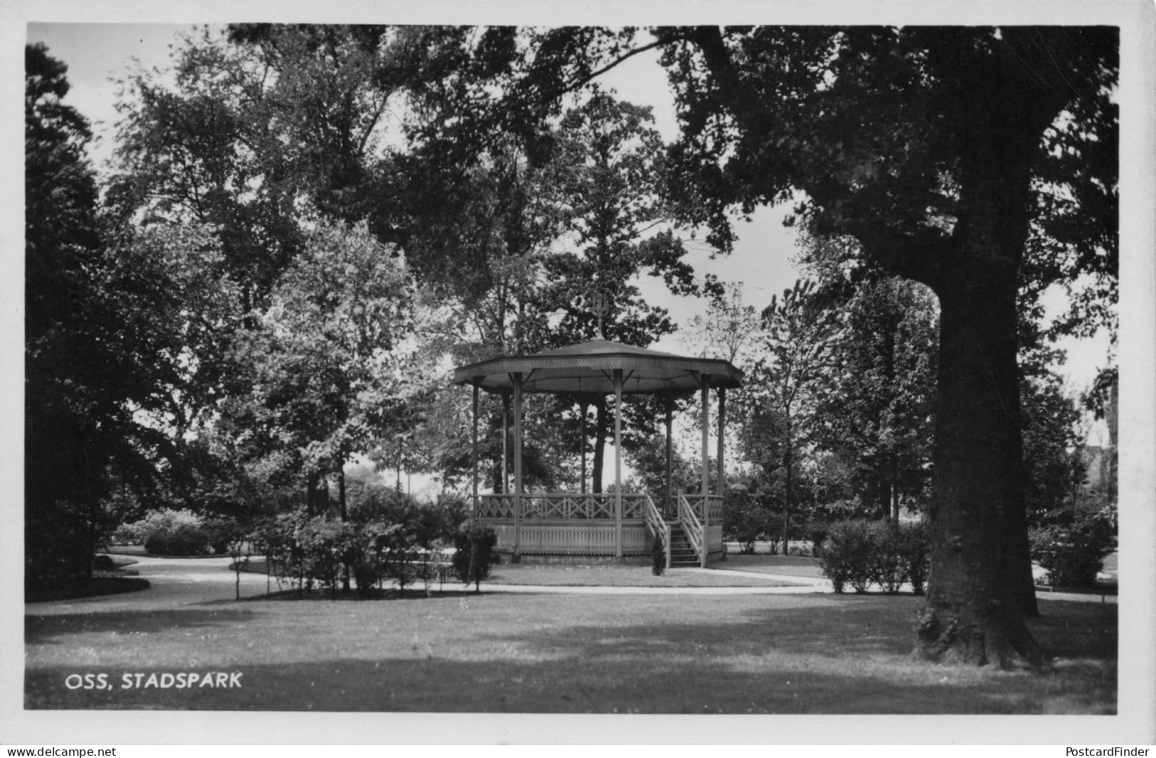 Oss Stadspark Bandstand North Branant Holland Rare Real Photo Postcard