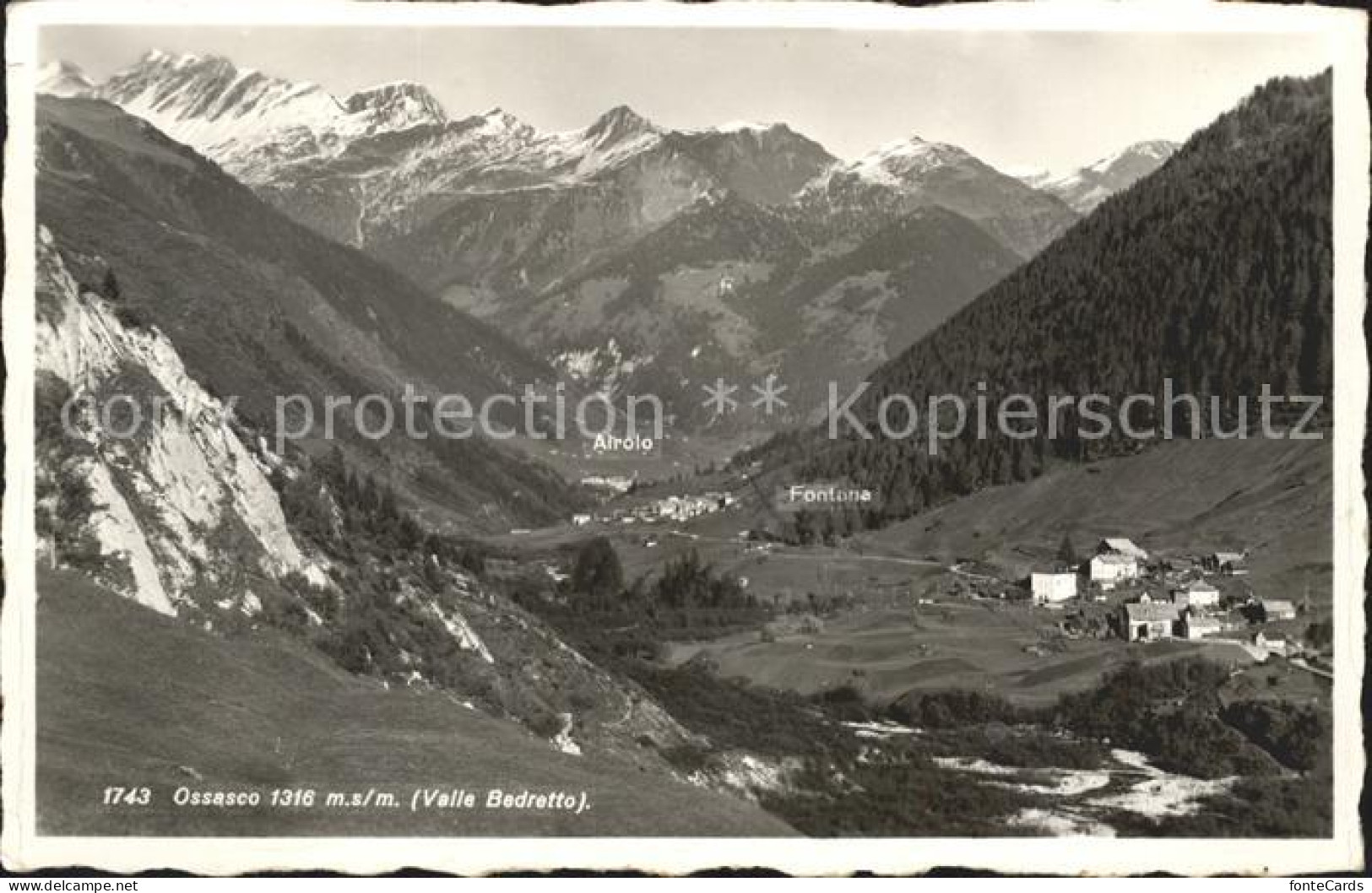 Ossasco Valle Bedretto