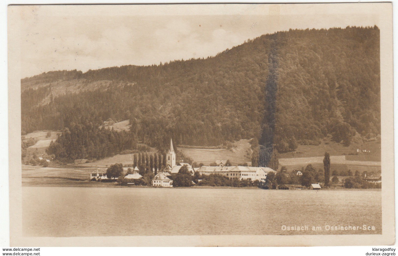 Ossiach old postcard travelled 1927 b170815