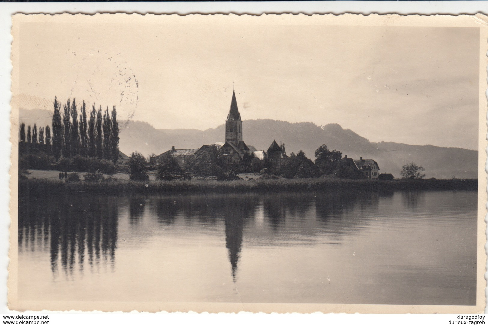 Ossiach postcard travelled 1951 b170810