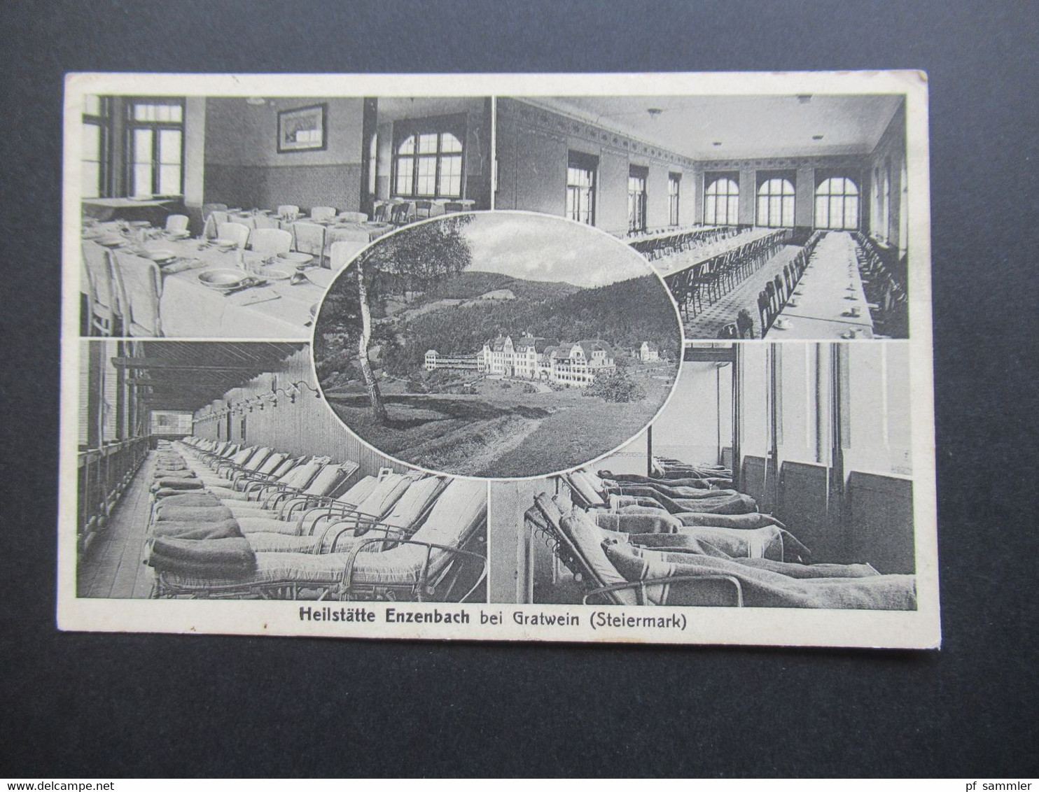 Österreich 1927 AK Heilstätte Enzenbach bei Gratwein (Steiermark) Mehrbildkarte Verlag H. Krebritsch Enzenbach