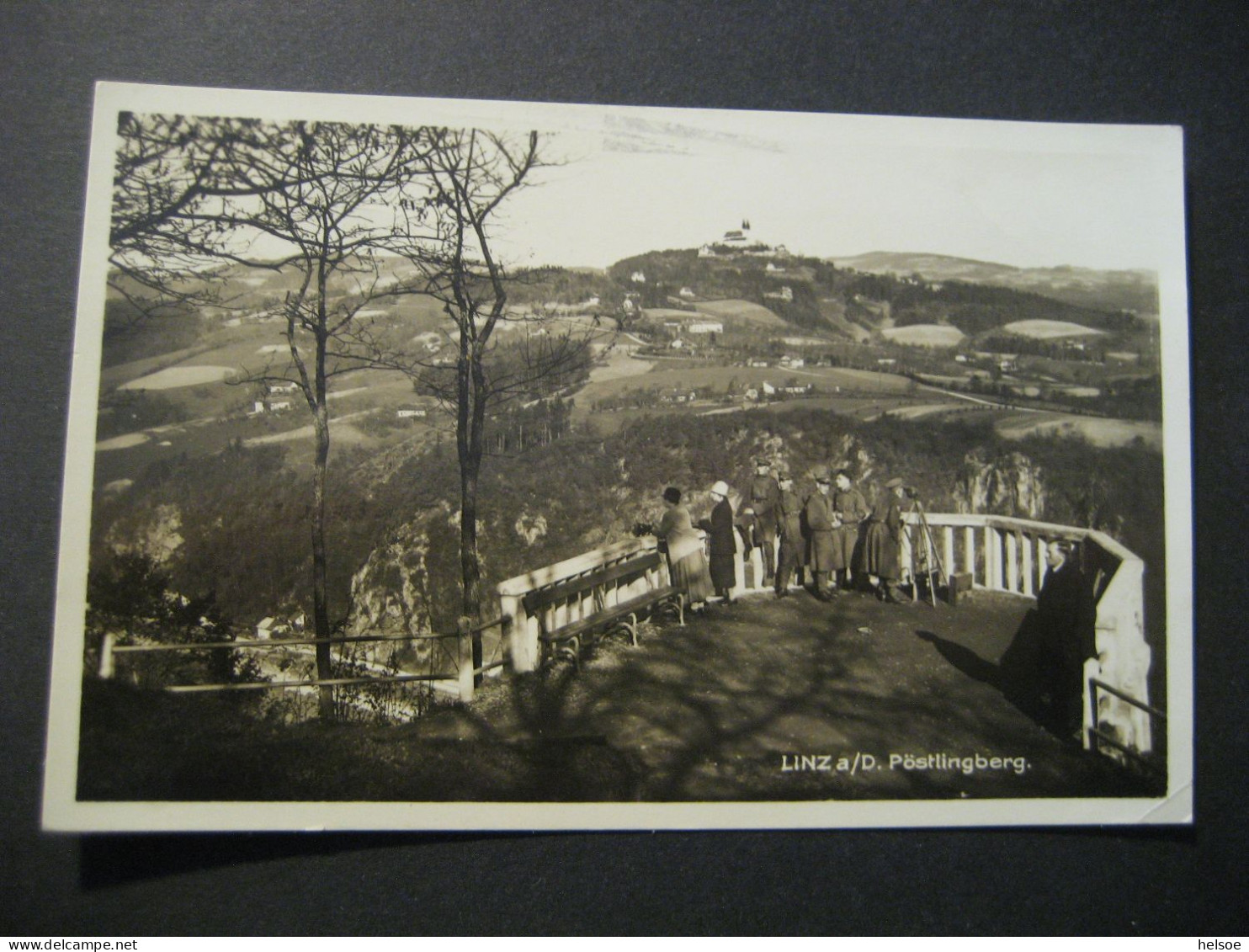 Österreich- AK Linz, Pöstlingberg, gelaufen 1932 von Linz nach Bad Aussee