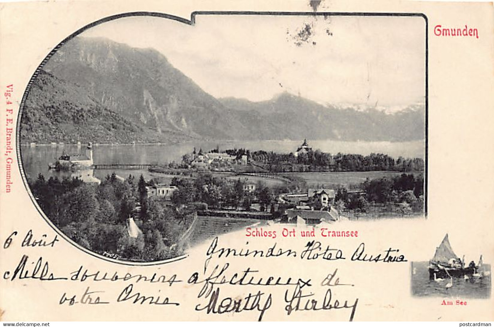 Österreich - GMUNDEN - Schloss Ort und Traunsee - Am See