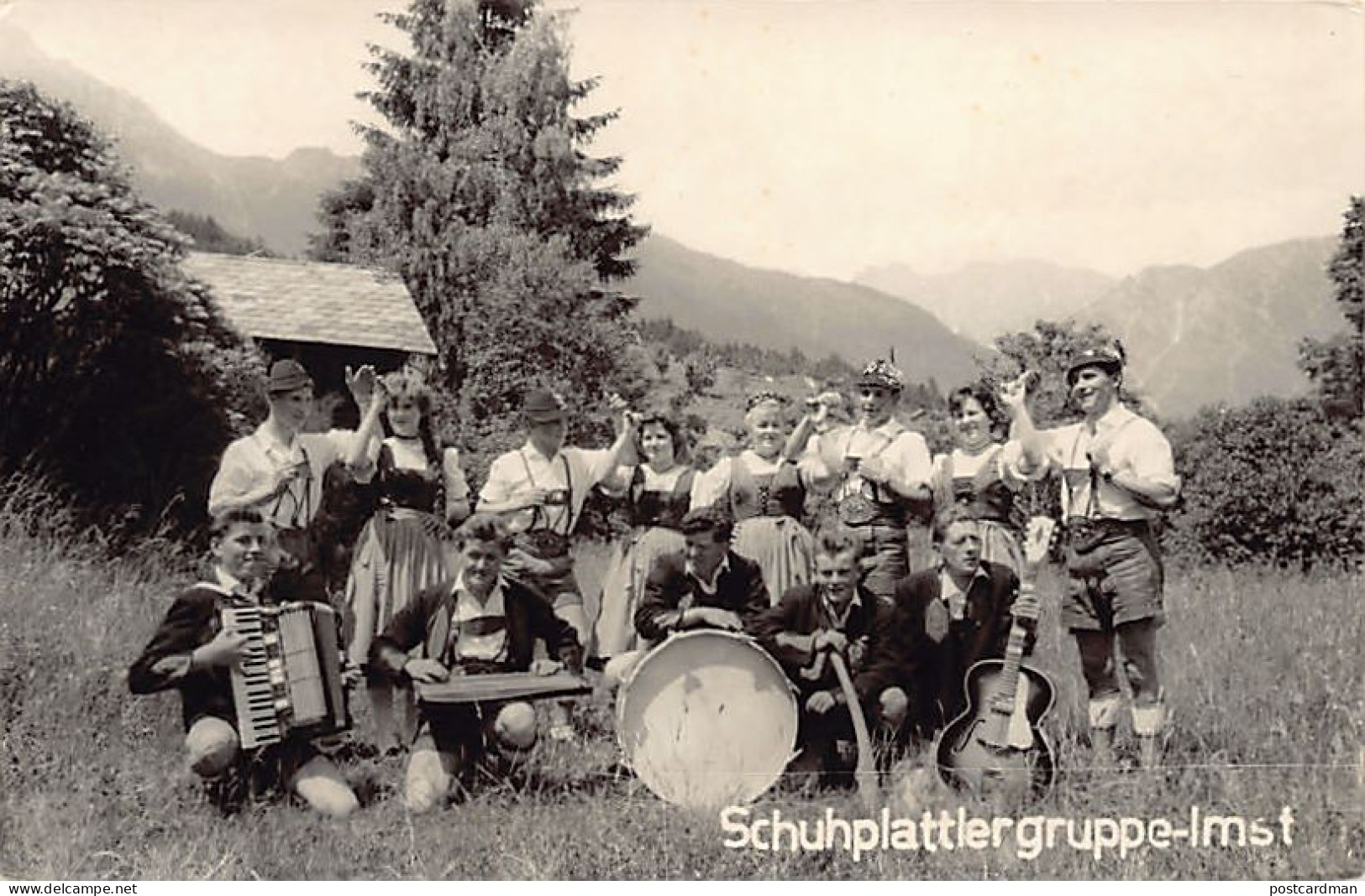 Österreich - IMST - Schuhplattergruppe - FOTOKARTE