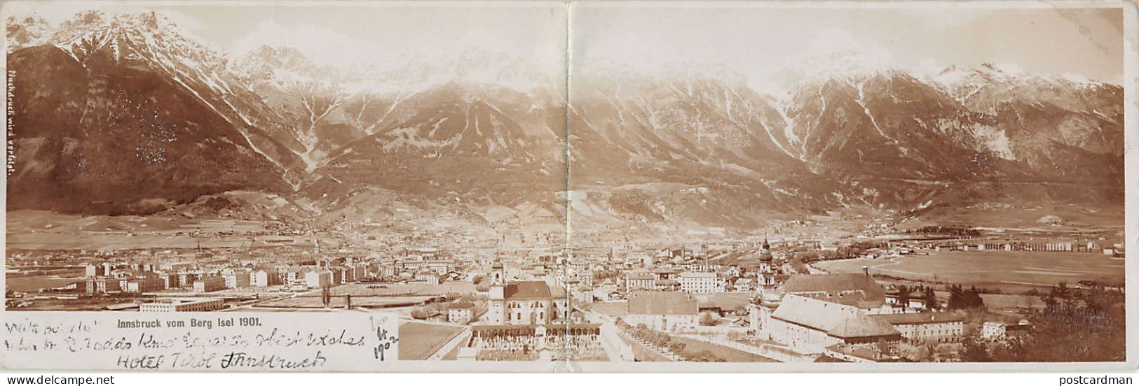 Österreich - INNSBRUCK - Innsbruck vom Berg Isel - FOTOKARTE