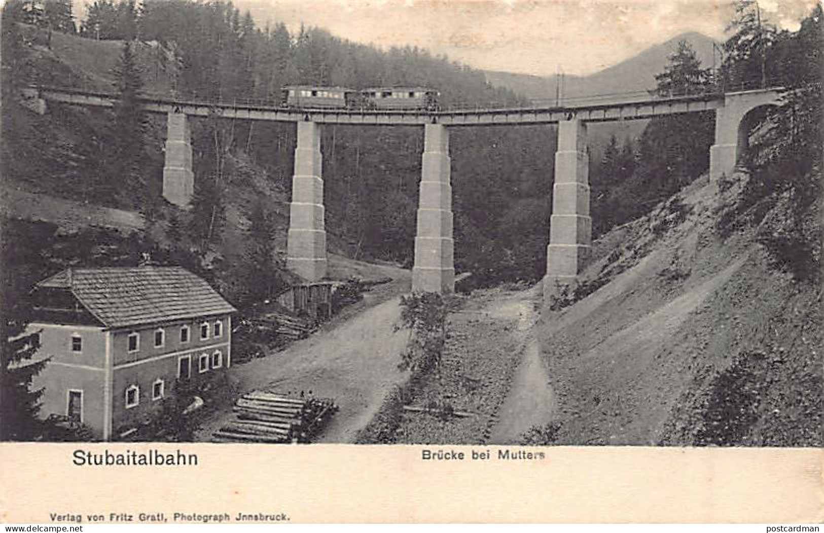 Österreich - MUTTERS (T) Stubaitalbahn - Brücke
