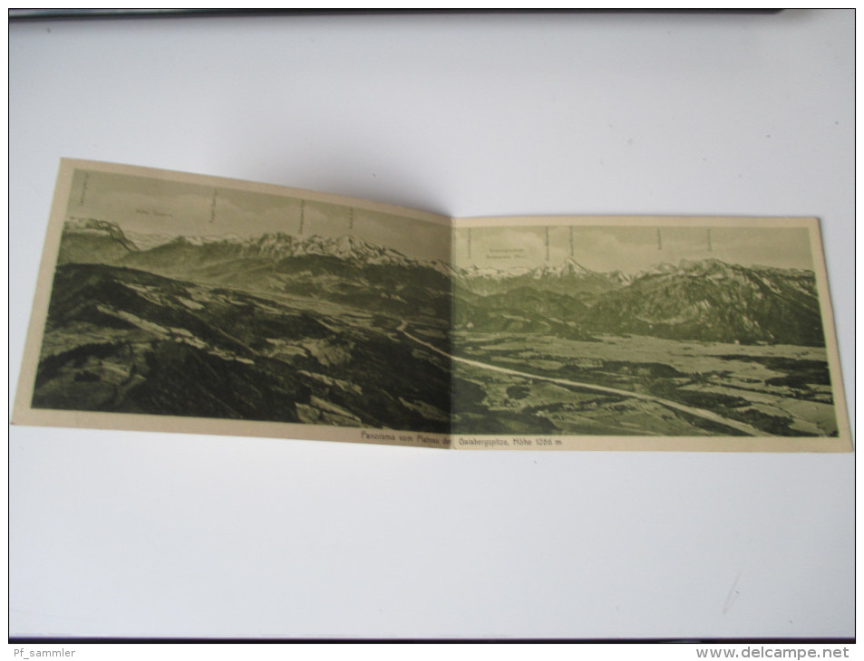Österreich Salzburg. Panorama / Klappkarte Panorama vom Plateau der Gaisbergspitze, Höhe 1286mVerlag Ernst Koschier