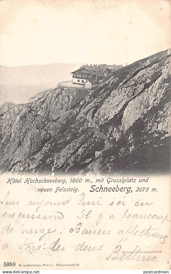 Österreich - SCHNEEBERG (NÖ) Hôtel Hochschneeberg