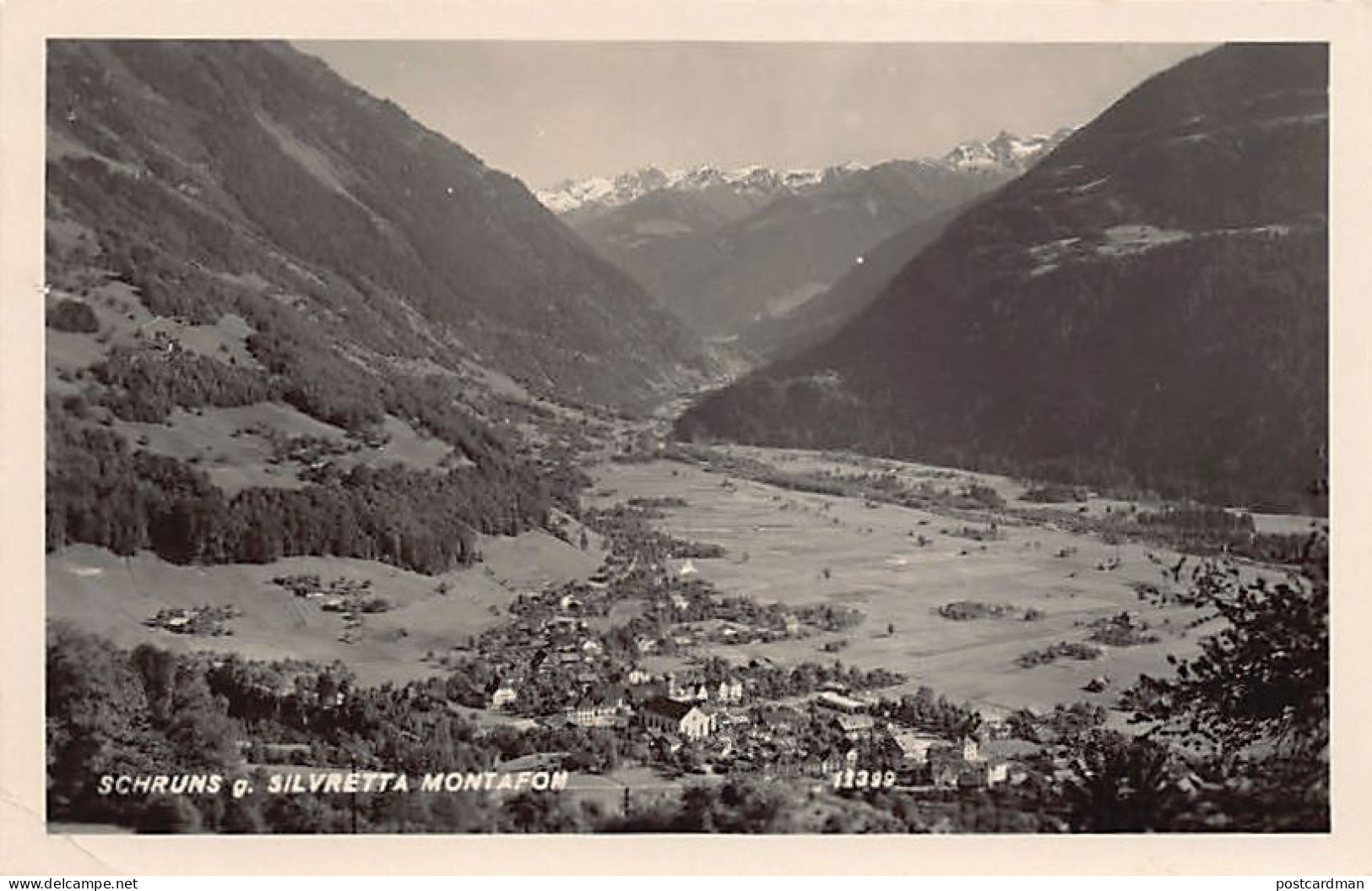 Österreich - SCHRUNS - Gegen Silvretta Montafon - FOTOKARTE