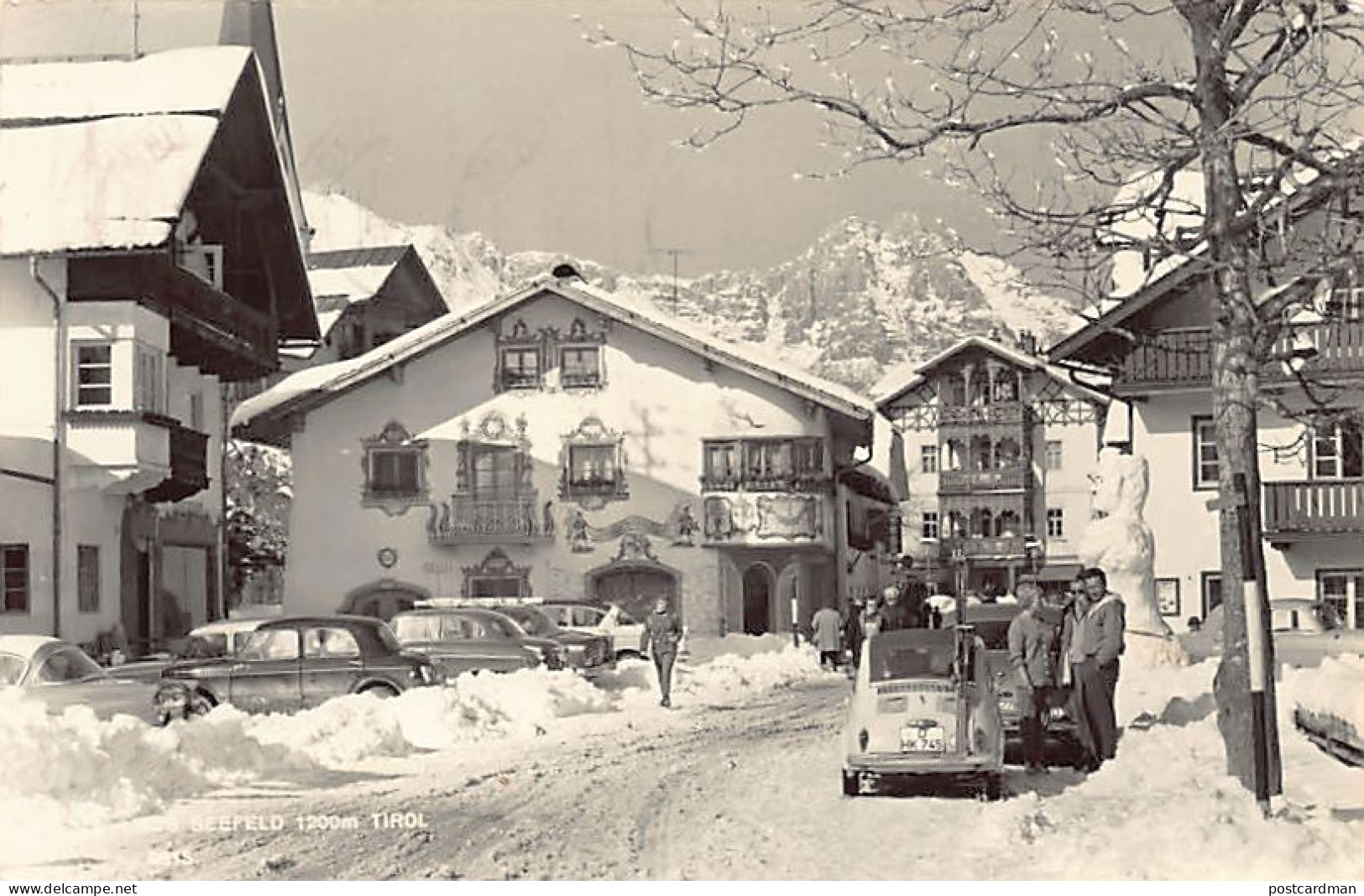 Österreich - Seefeld (T) Stadtzentrum unter Schnee