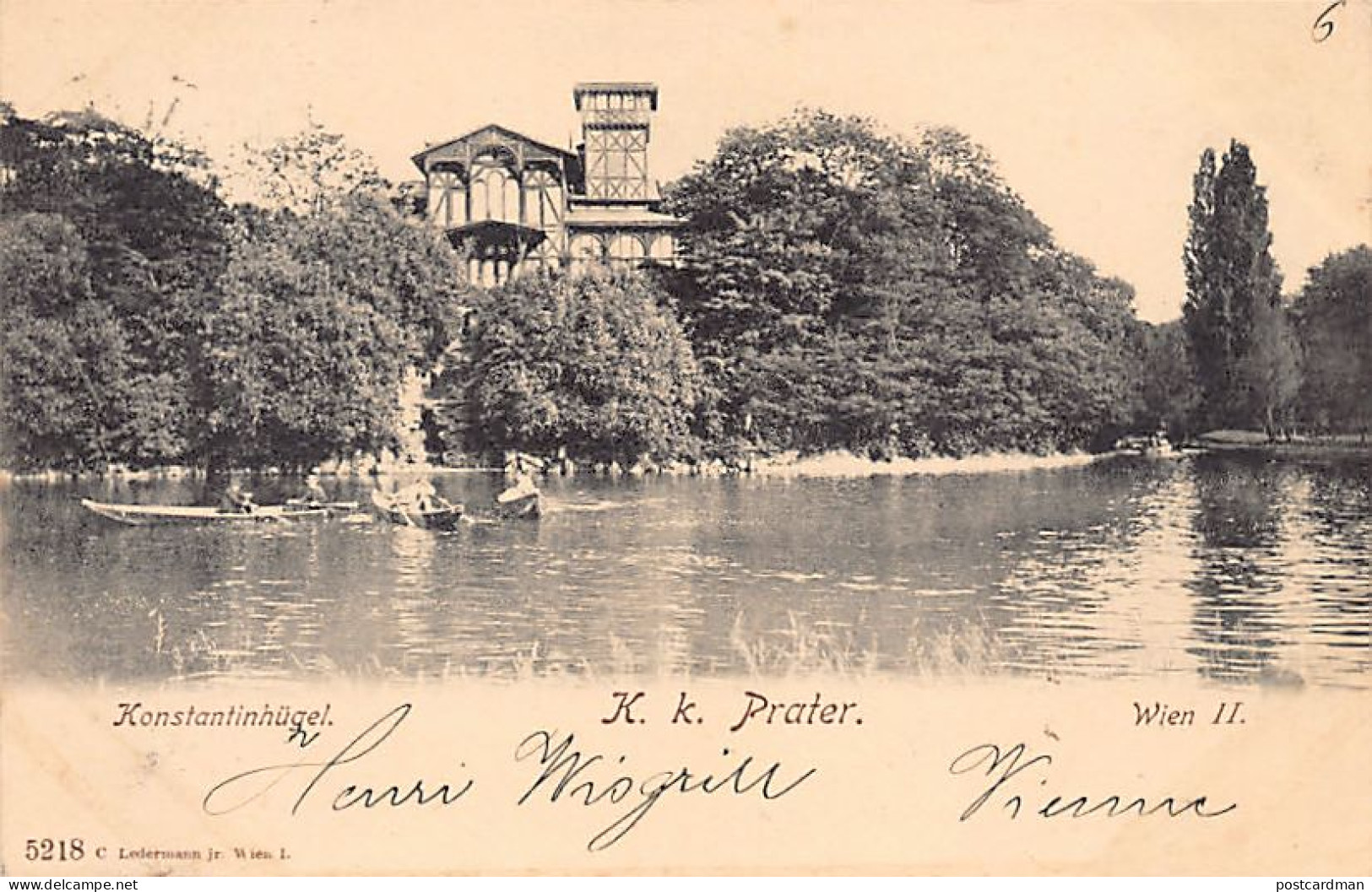 Österreich - WIEN II - K. k. Prater - Konstantinhügel