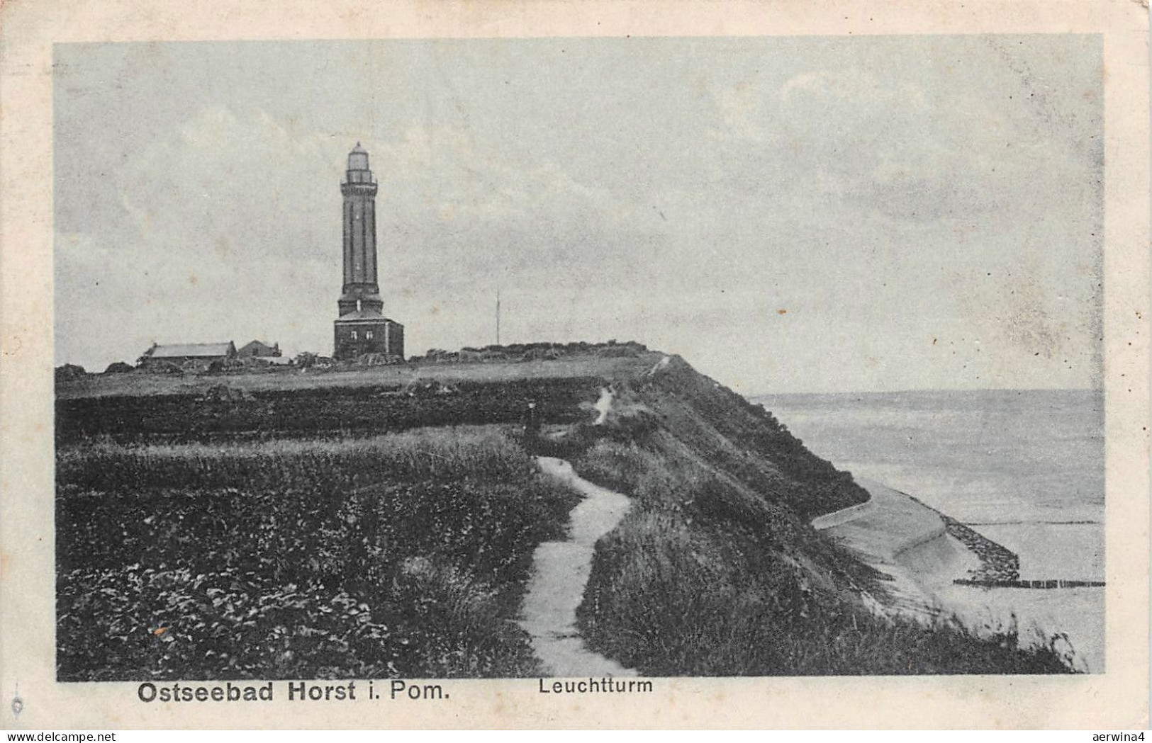 Ostseebad Horst Pommern Leuchtturm Postkarte