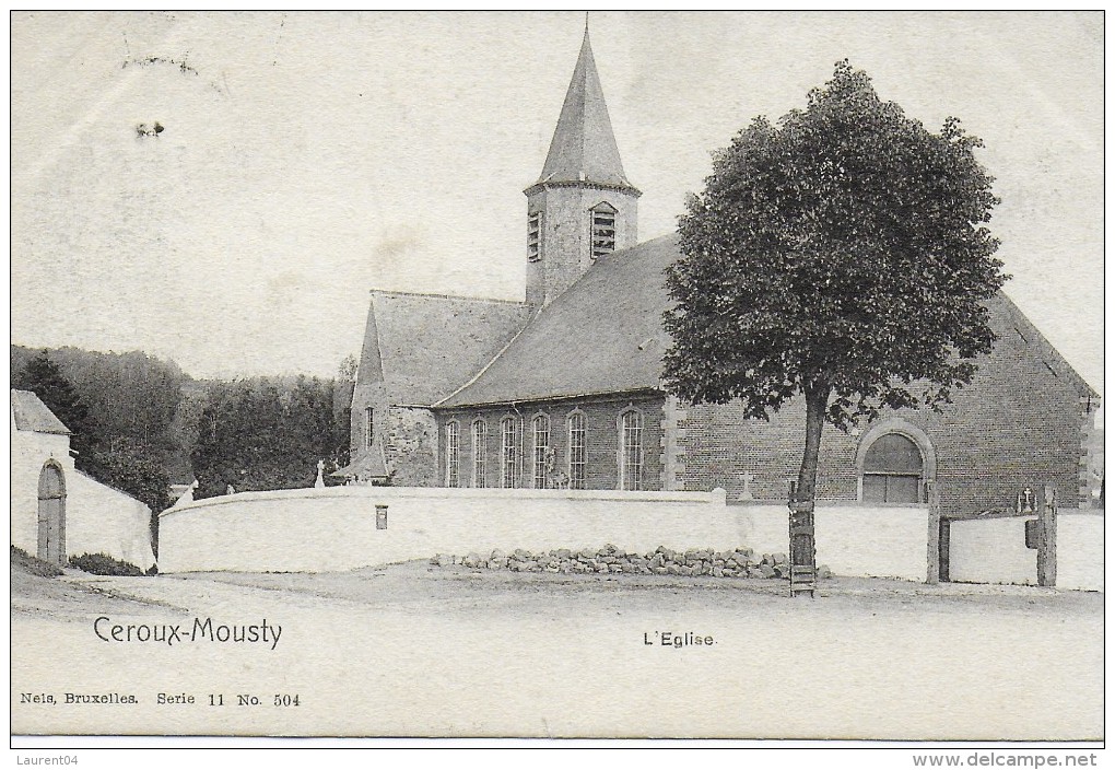 OTTIGNIES-LOUVAIN-LA-NEUVE.  CEROUX-MOUSTY.   L'EGLISE.