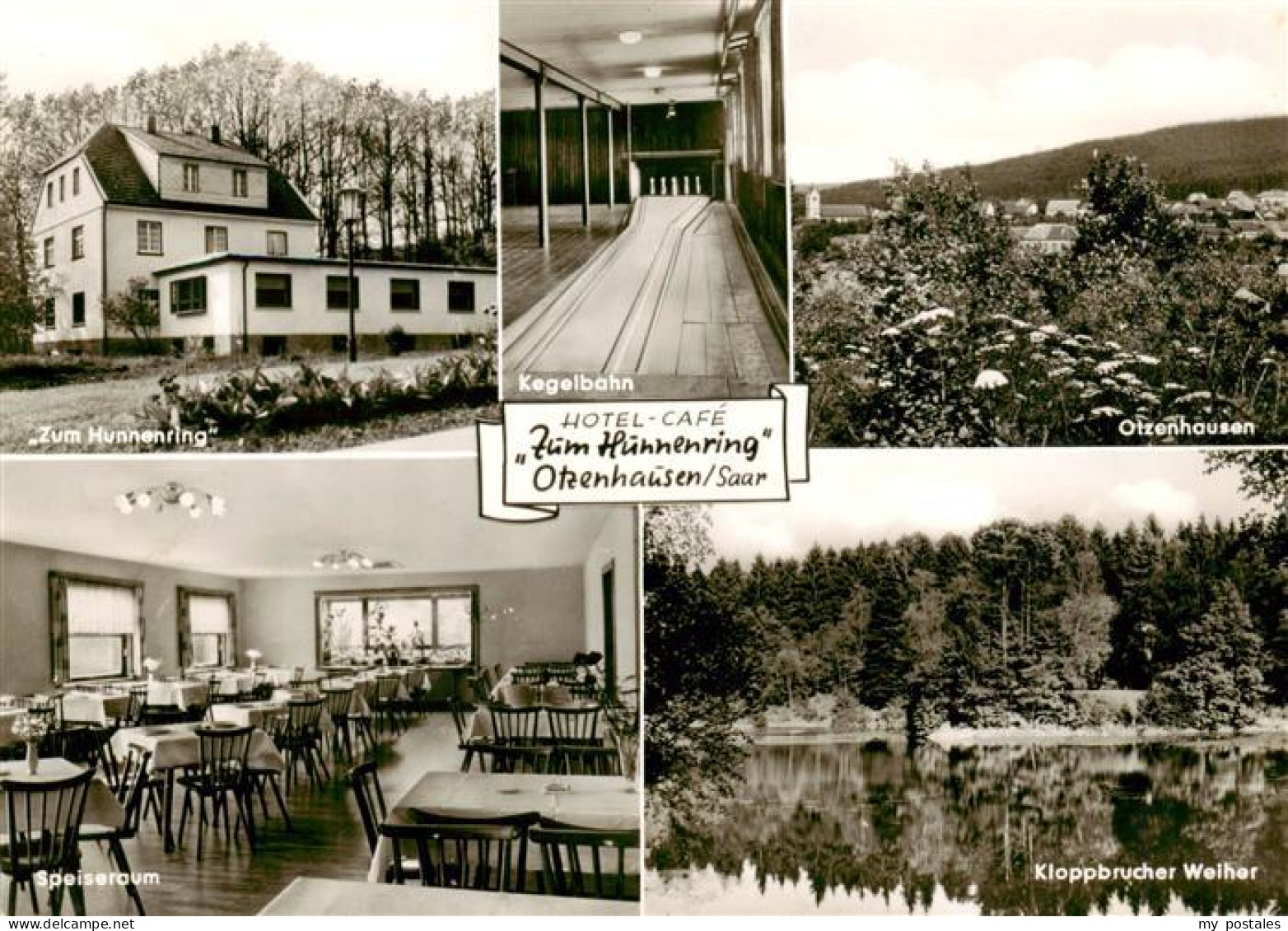 Otzenhausen Saar Nonnweiler Hotel Cafe Zum Hunnenring Kegelbahn Panorama Speiser