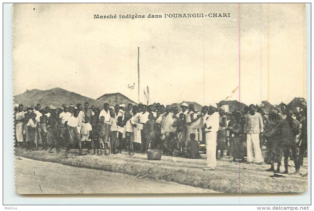 OUBANGUI-CHARI  - Marché indigène.