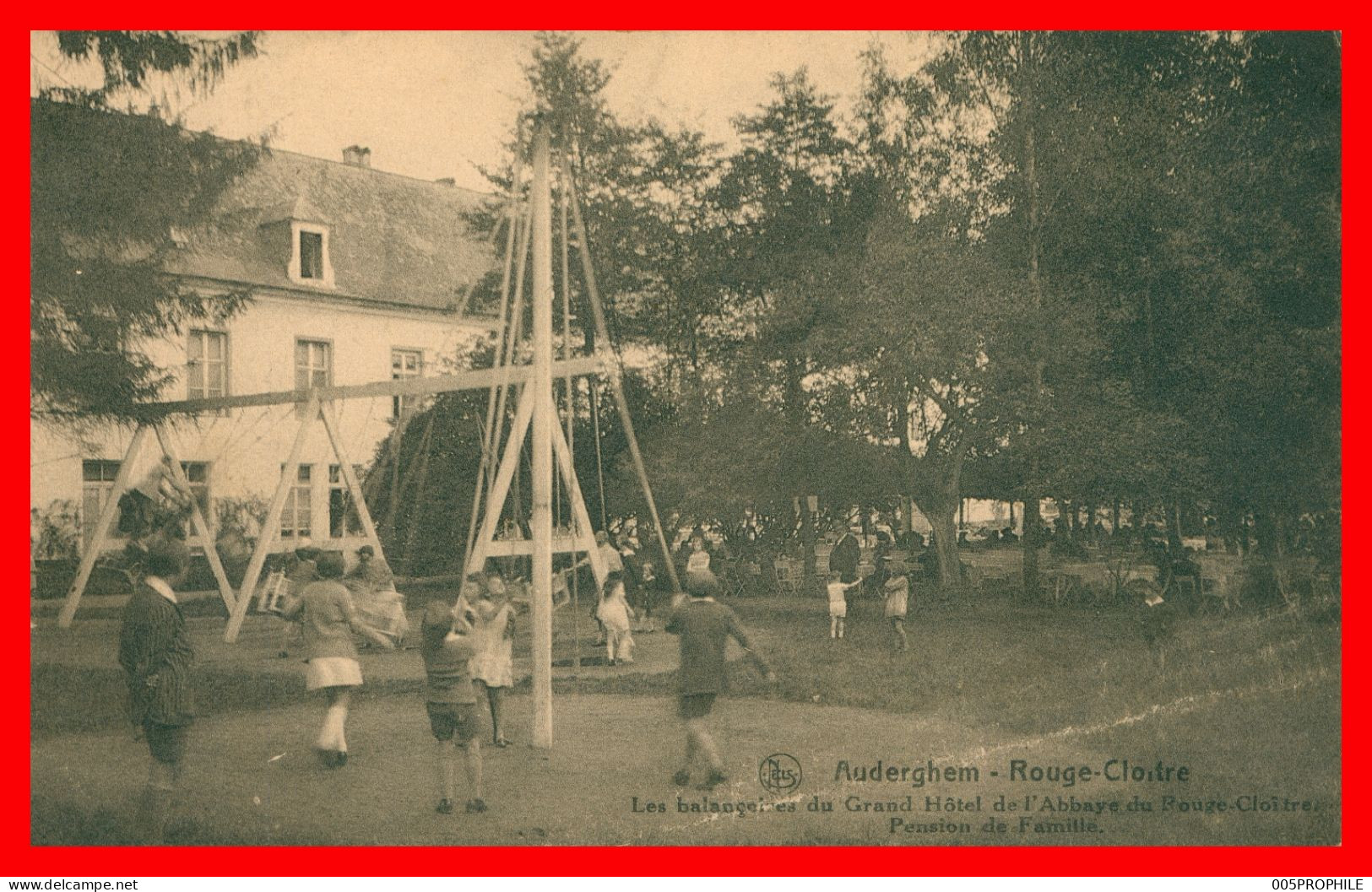 OUDERGEM * AUDERGHEM * RESTAURANT DE L'ABBAYE DU ROUGE CLOITRE * LES BALANÇOIRES