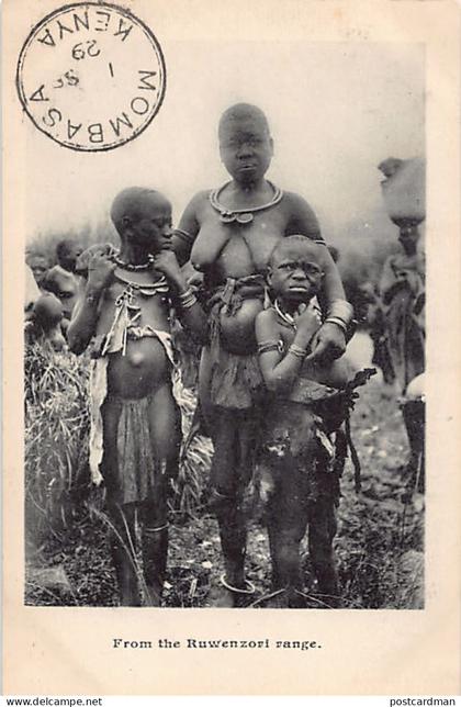 Uganda - Native family from the Ruwenzori range - Publ. unknown