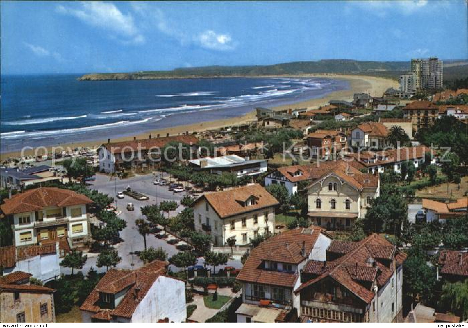 Oviedo Asturias Fliegeraufnahme Salinas Strand