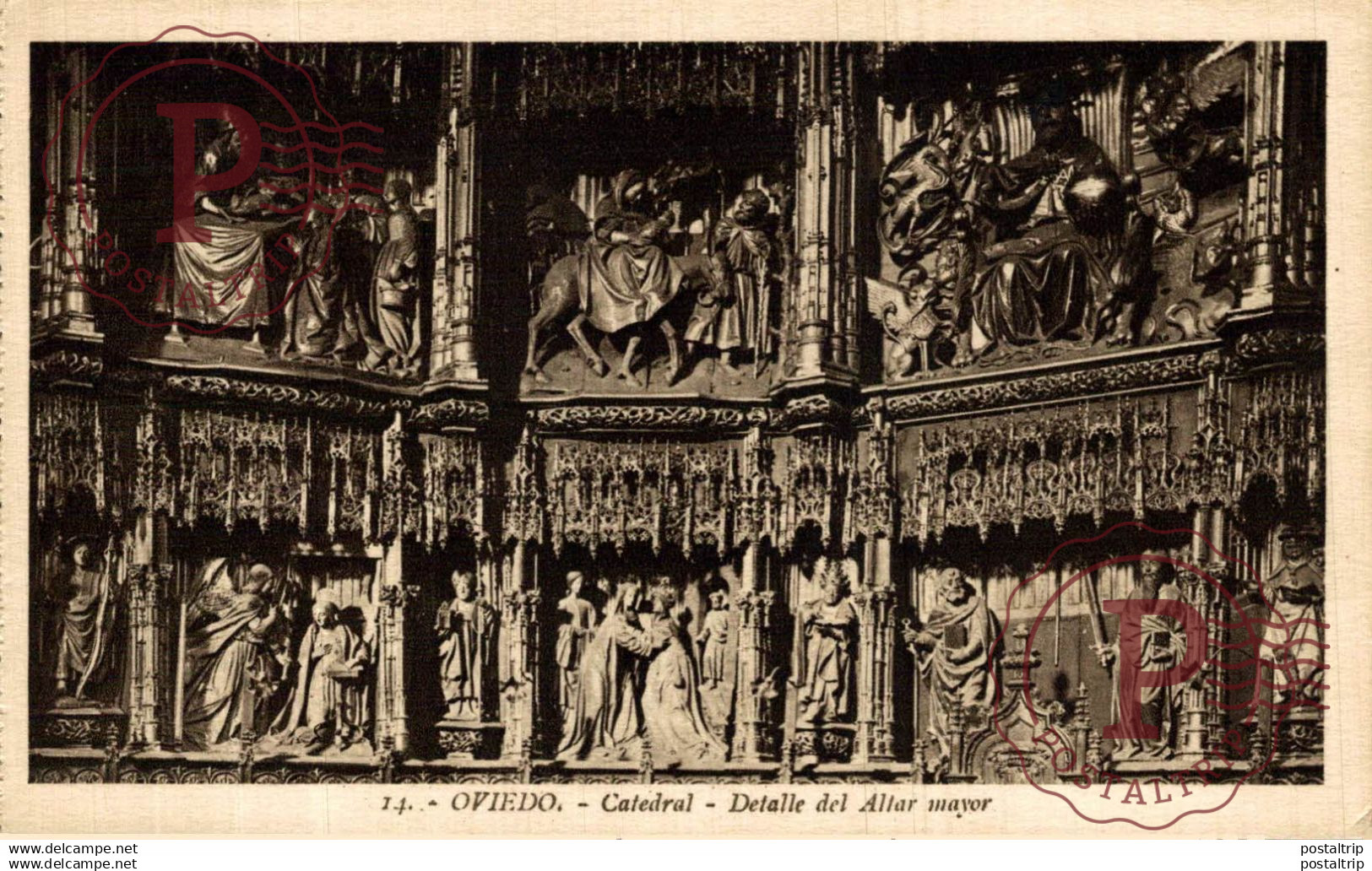 Oviedo Catedral detalle del Altar mayor  ASTURIAS  ESPAÑA