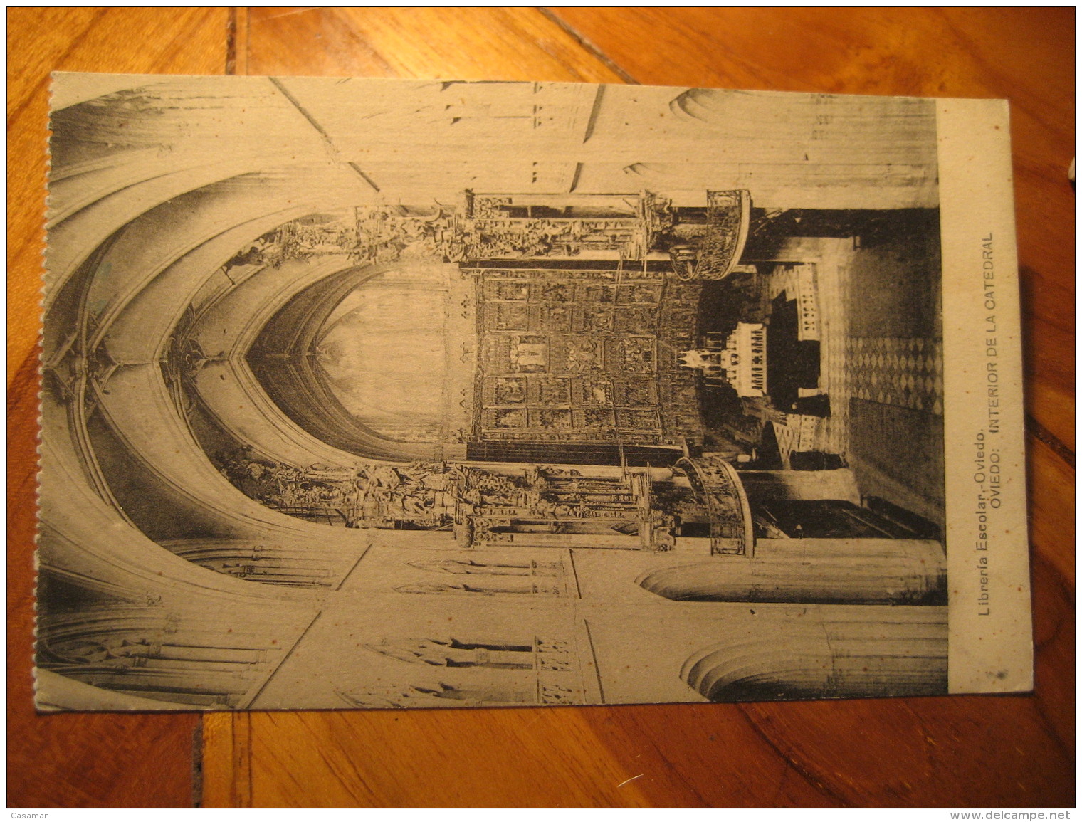 OVIEDO interior Catedral ASTURIAS post card SPAIN