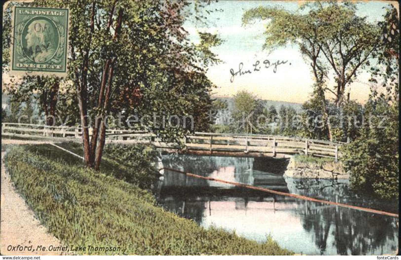 Oxford Maine Lake Thompson Bridge