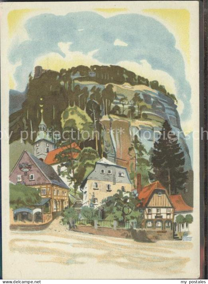 Oybin Sachsen Aufgang Berg Oybin