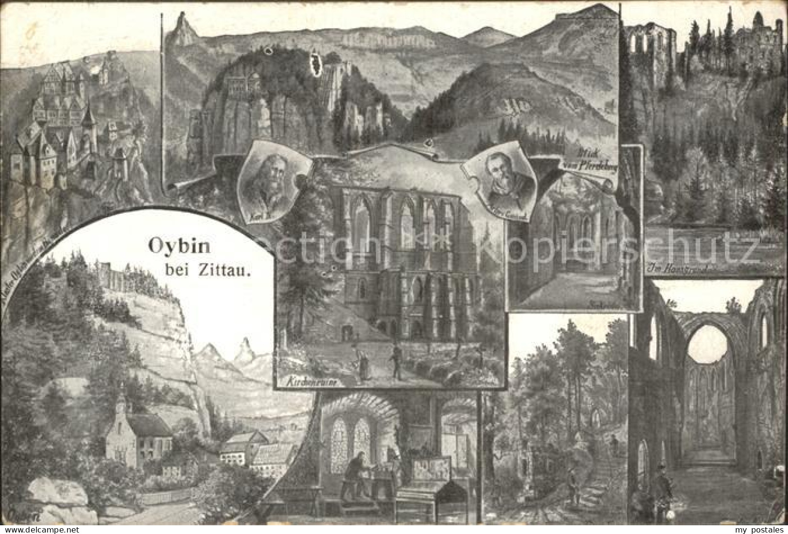 Oybin Sachsen Berg Oybin Kirchruine