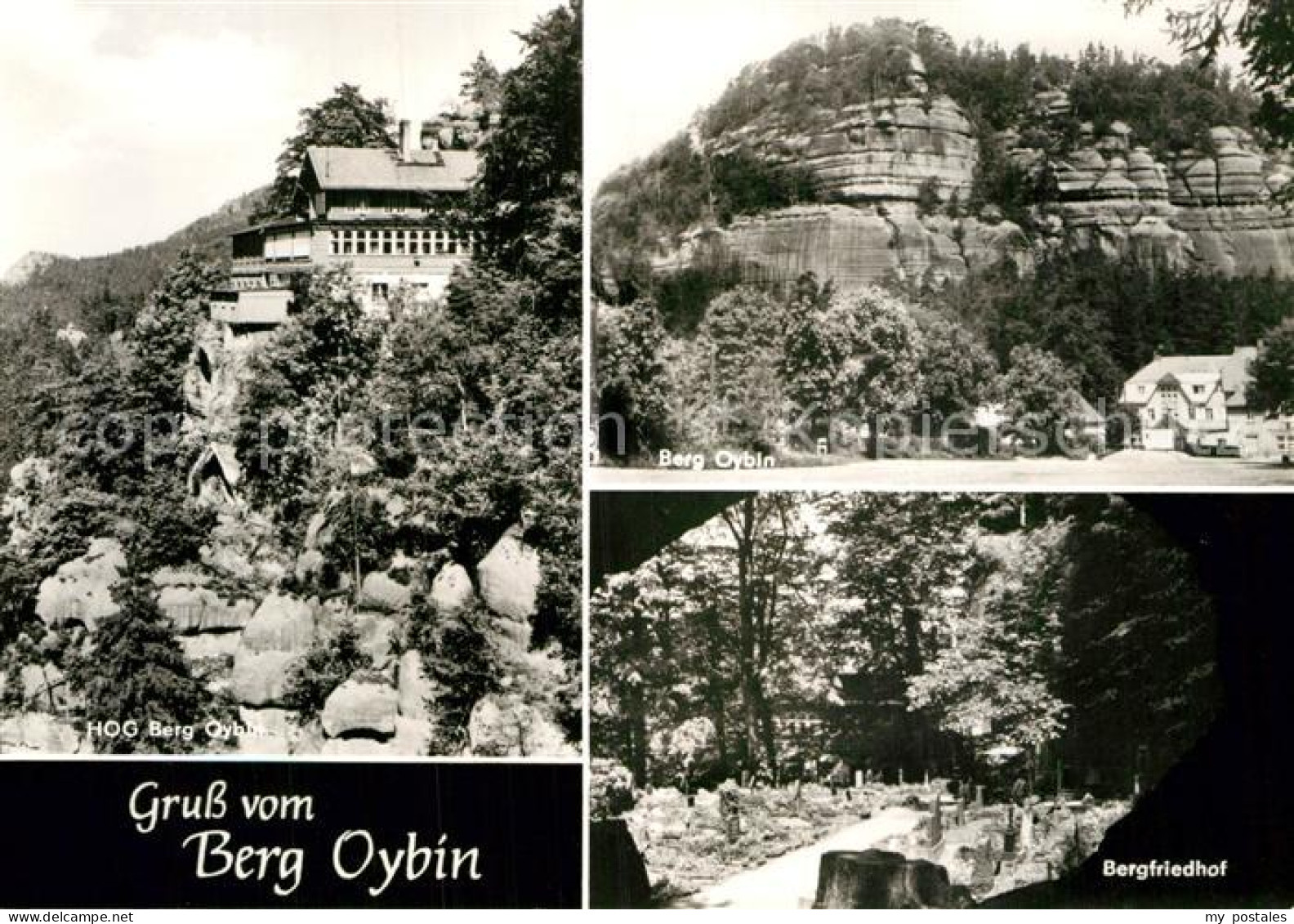 Oybin Sachsen Berg-Oybin und Bergfriedhof