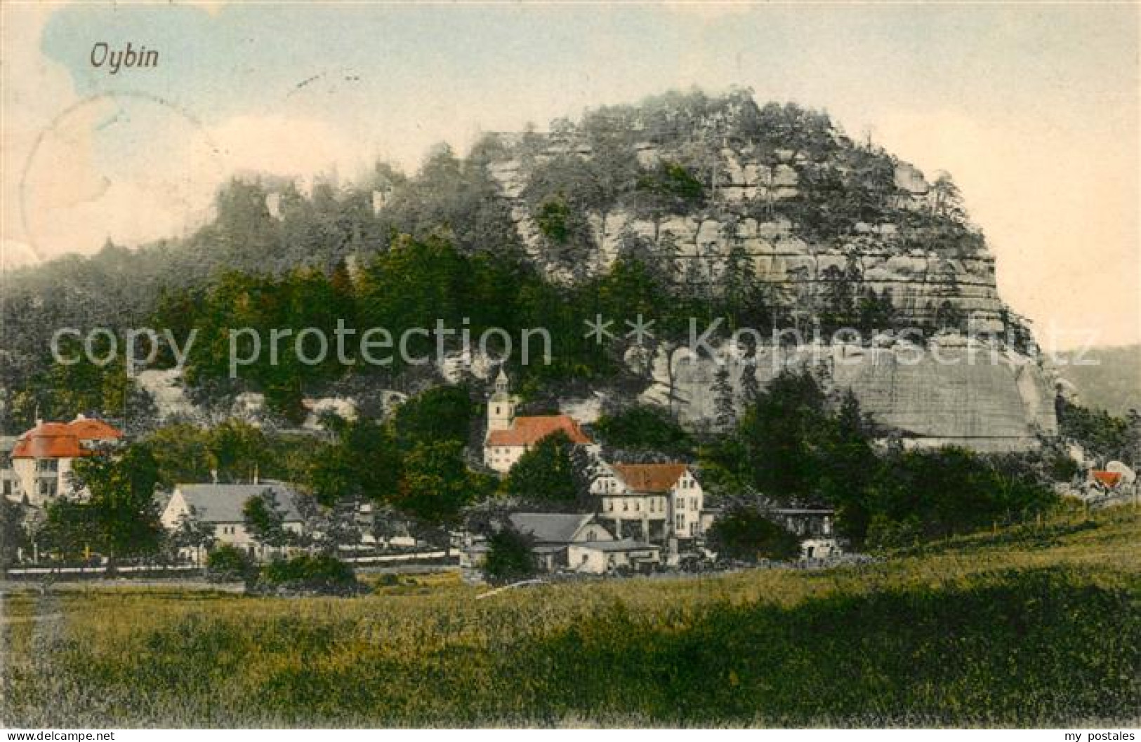Oybin Sachsen mit Berg Oybin