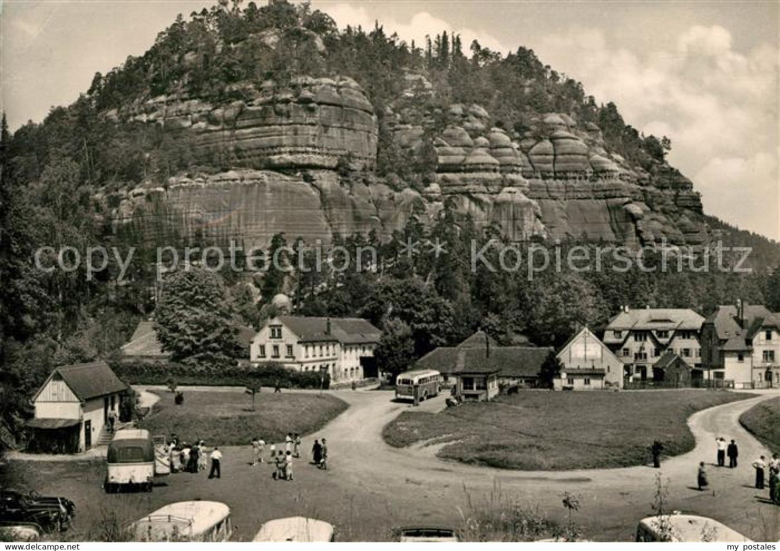 Oybin Sachsen mit Berg Oybin