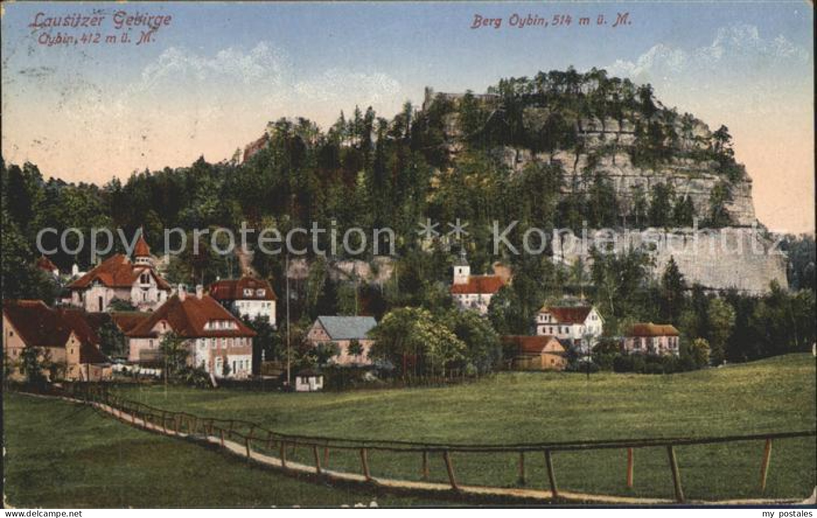 Oybin Sachsen Ortsansicht Berg Oybin