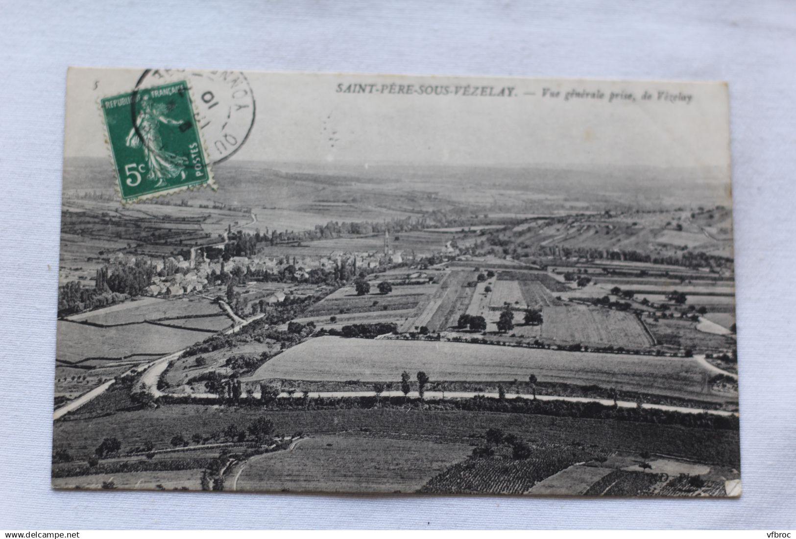 P116, Saint Père sous Vezelay, vue générale prise de Vézelay, Yonne 89
