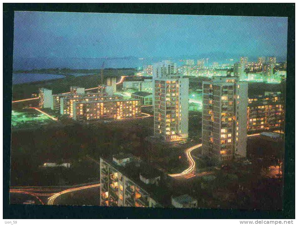 P122 / Burgas Bourgas - Night view of the neighborhood " IZGREV "  - Bulgaria Bulgarie Bulgarien Bulgarije