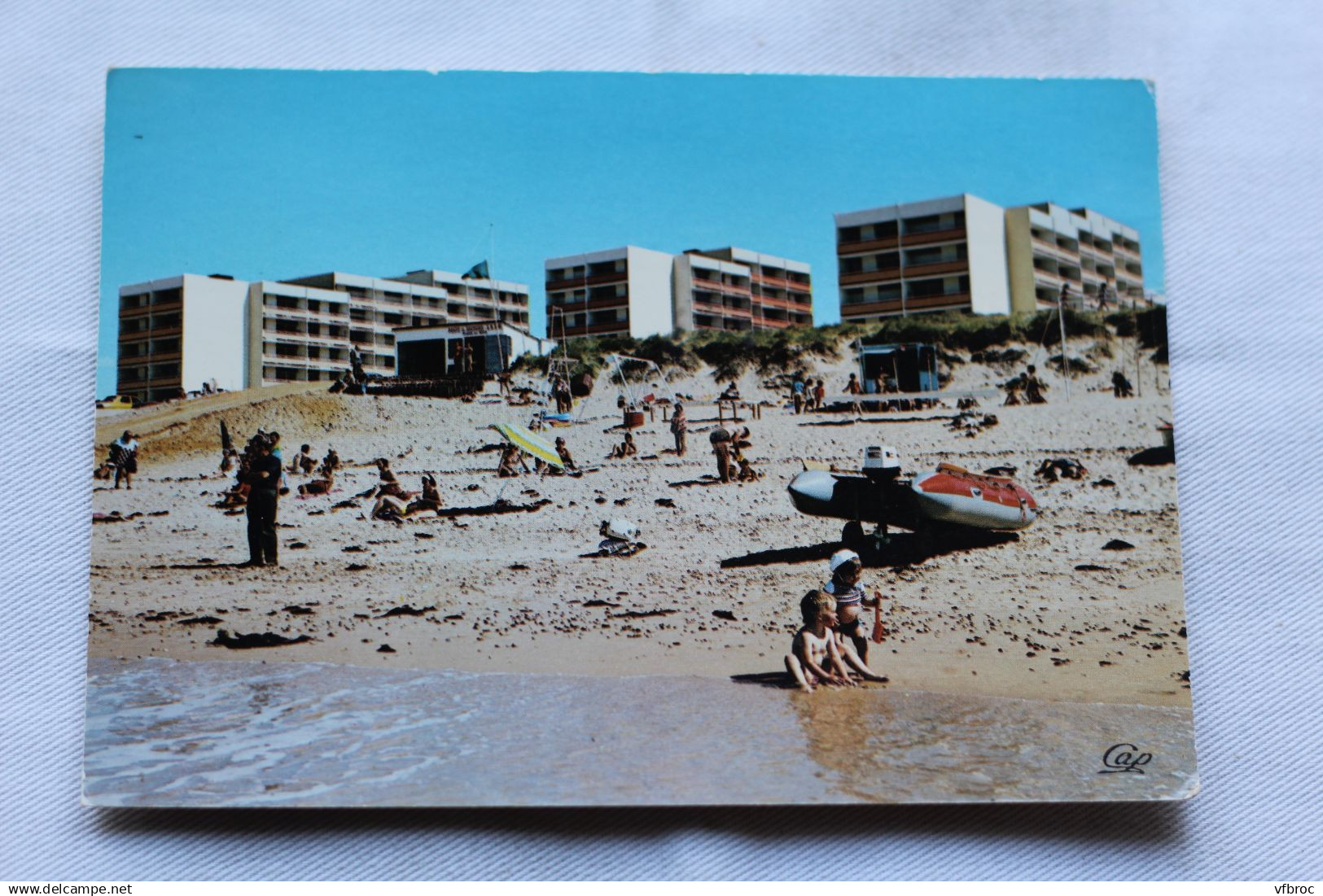 P407, Cpm, Saint Hilaire de Riez, Merlin plage, Vendée 85