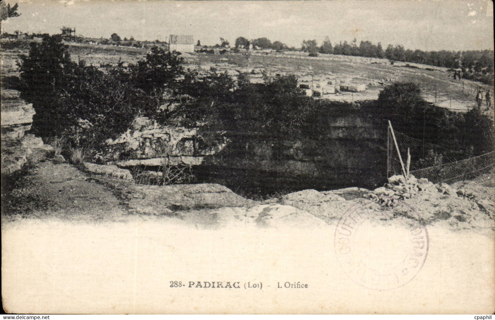 Padirac CPA L'orifice