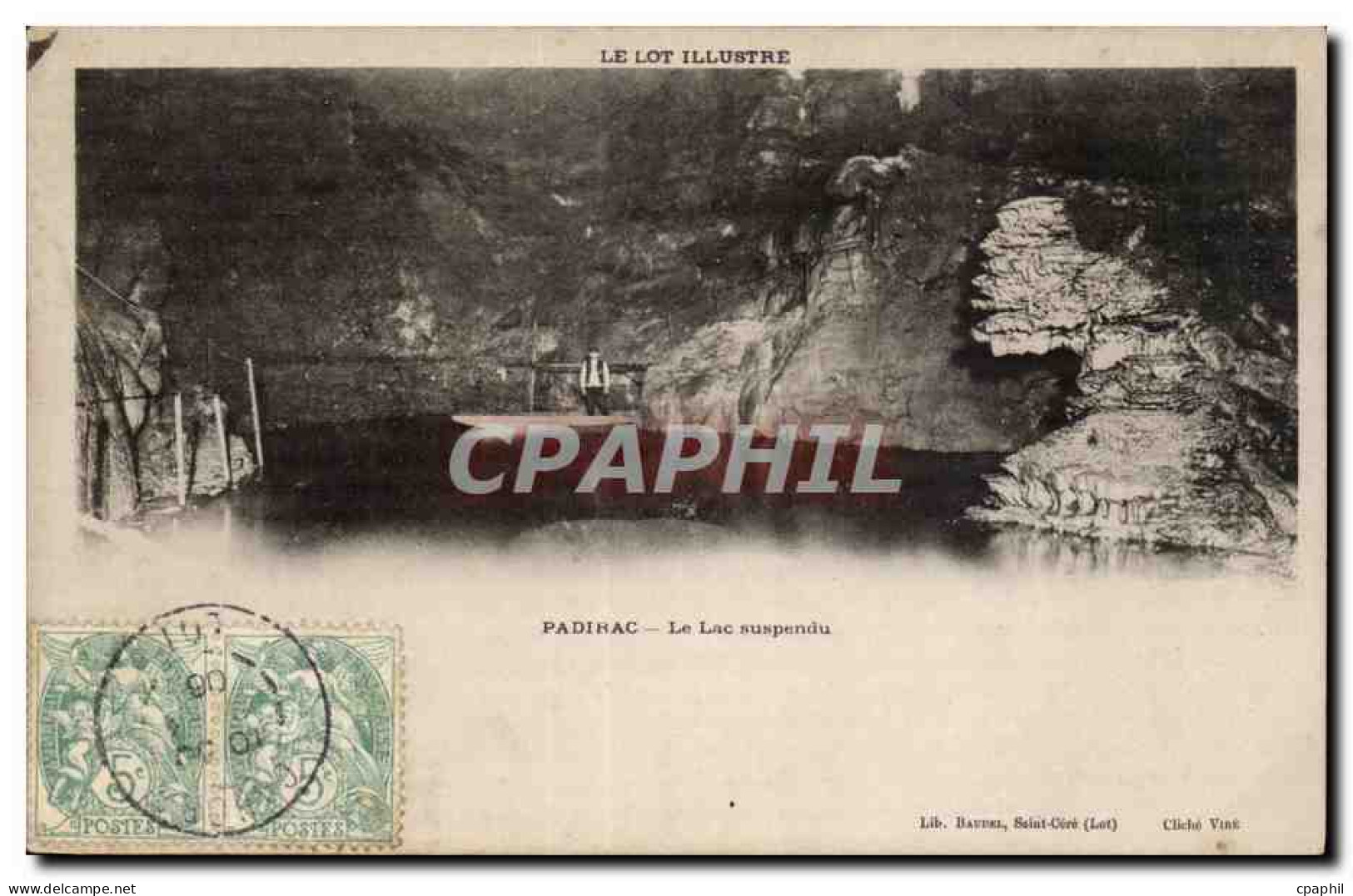 Padirac CPA Le lac suspendu