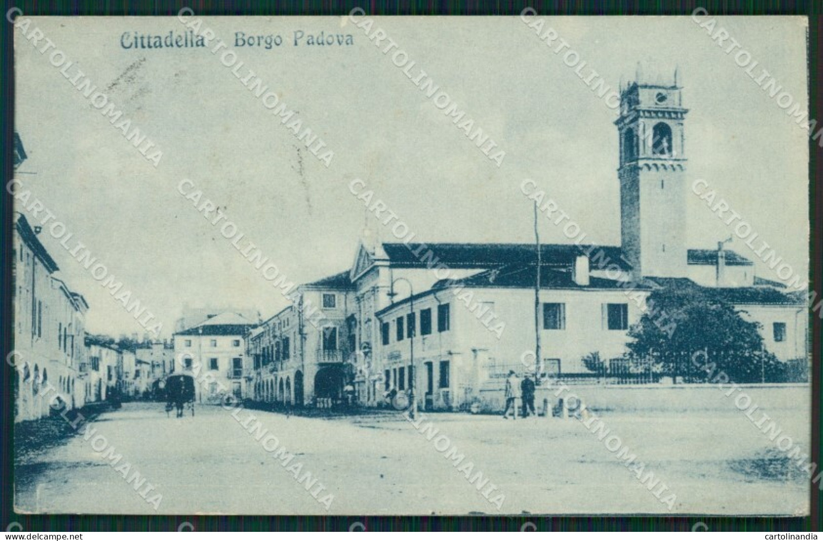 Padova Cittadella Borgo Padova PIEGHINA cartolina QT1692
