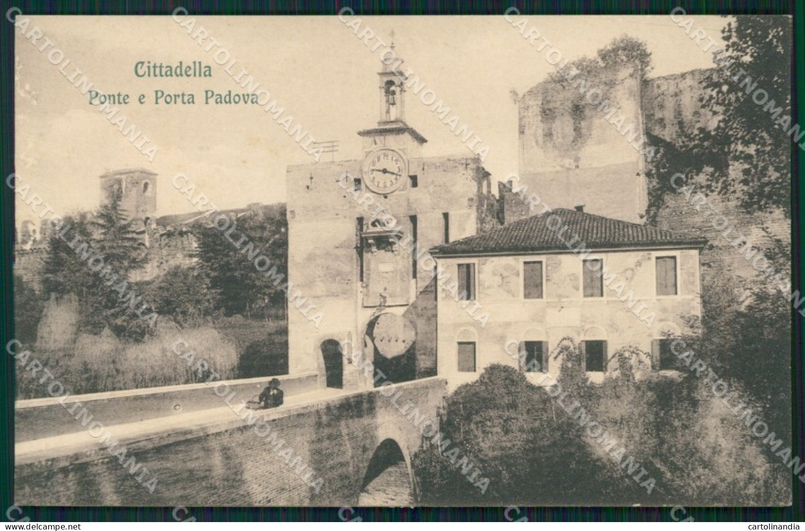 Padova Cittadella Porta Padova ABRASA cartolina QT1696