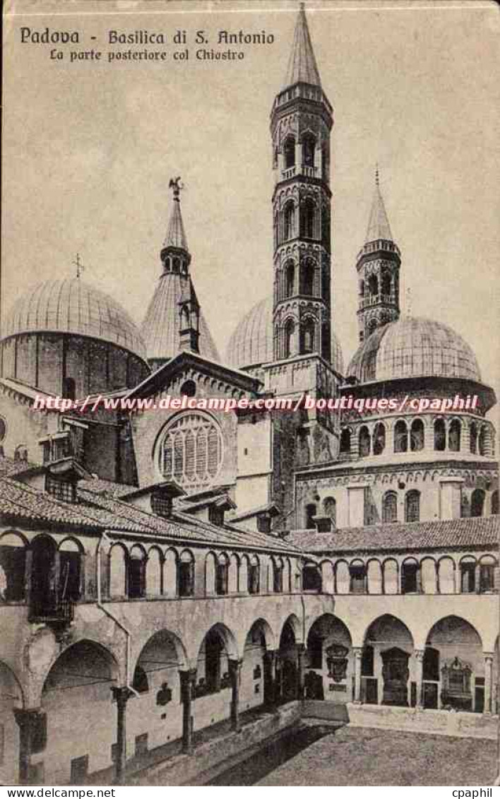 Padova - Padua - Basilica di S Antonia - La Porte posteriore col Chiostro - CPA